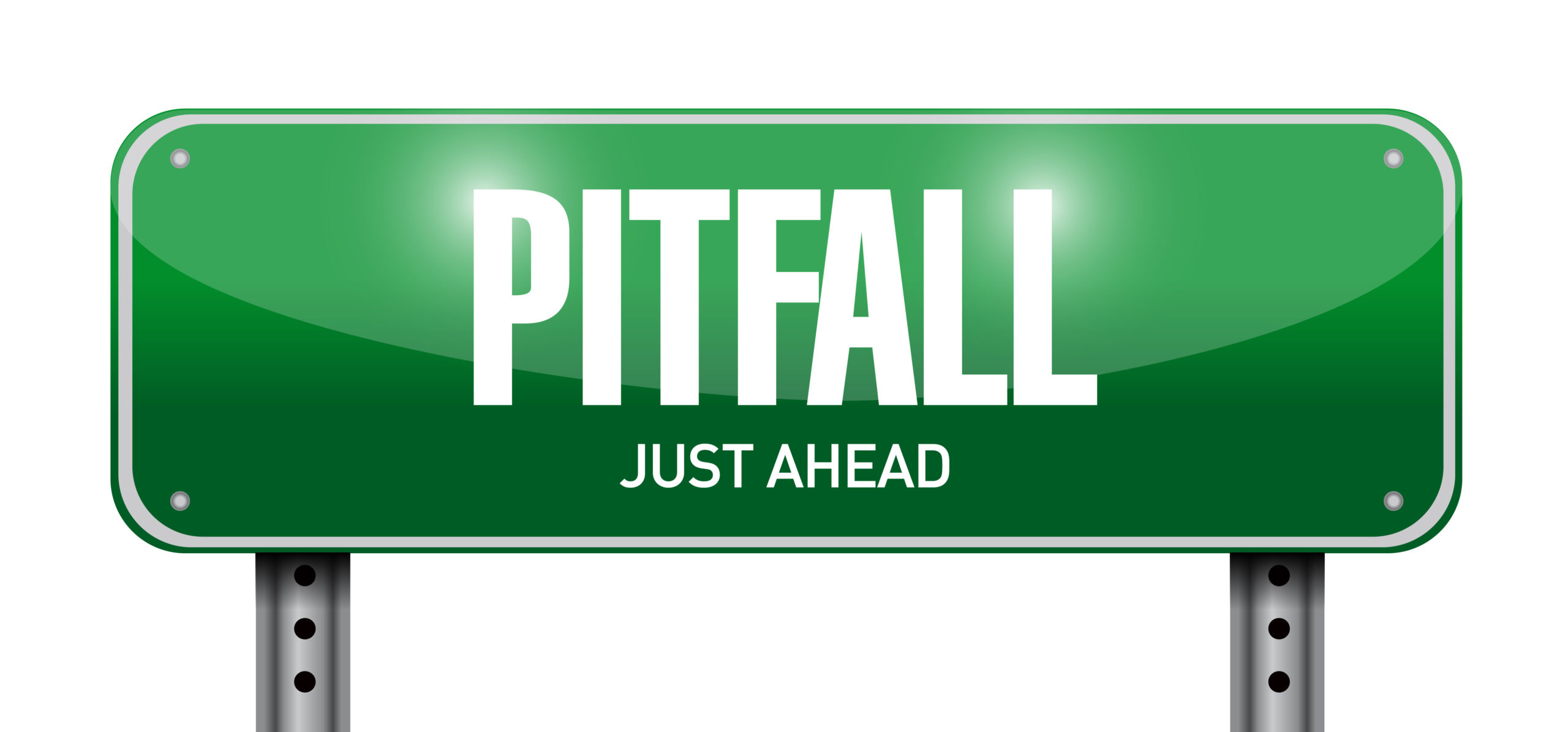 swinging pitfall road sign illustration design over a white background